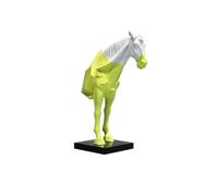 NIUHUAHUI Décorations de Bureau, Figurine de Cheval Abstraite Moderne, décoration créative Salon, Grande Sculpture(Yellow)