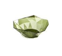 NIUHUAHUI Plateau de collations aux Fruits Assiette à Fruits Salon ménage lumière Luxe Vent Cristal Ornements créatif Bol à Fruits Décoration de la Maison(Green)