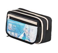 Niukaisi Trousse à crayons Anime Misono Mika/Hayase Yūka/Shirasu Azusa Grande capacité Organiseur de papeterie pour la rentrée scolaire Fournitures pour garçons et filles, noir 2, Trousse à crayons
