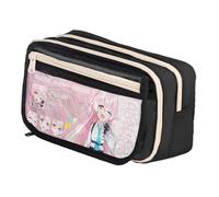 Niukaisi Trousse à crayons Anime Misono Mika/Hayase Yūka/Shirasu Azusa Grande capacité Organiseur de papeterie pour la rentrée scolaire Fournitures pour garçons et filles, Black9., Trousse à crayons