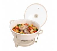 NiuLifeya Chafing Dish Lot de 4 récipients rectangulaires en acier