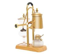 NiuLifeya Siphon d'équilibre - Machine à café - Siphon belge - Machine à café - Siphon - Machine à café - Machine à café - Doré - 400 ml - Avec brûleur à alcool et accessoires pour la cuisine