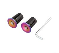 NiuLumea 1 paire d'embouts de guidon de vélo VTT en alliage d'aluminium avec verrou d'extension, accessoires de guidon de 22 à 24 mm