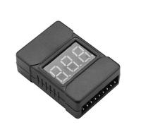 NiuLumea 1 testeur de tension de batterie au lithium avec alarme de basse tension, surveillance 1S-8S, polarité inversée pour la protection, 3,3 V par défaut, noir