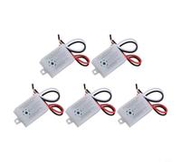 NiuLumea 5 x AC 220 V pour interrupteur activé par le son, contrôle vocal capteur de lumière intérieur, couloirs, salles de bains, économie d'énergie pour retardateur automatique, résistant au feu