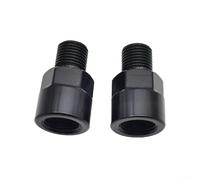 NiuLumea Adaptateur de pédale de vélo 1/2 à 9/16 pouces en alliage d'aluminium pour manivelles et pédales de vélo, noir