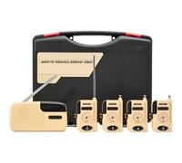 NiuLumea Alarme longue portée pour pêche à la carpe avec rappel à distance, transmission du signal de 500 m, batterie 2200 mAh, type de charge, lampe de poche et contrôle du volume, pour 15 émetteurs