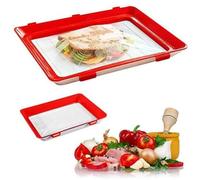 NiuLumea Bac de conservation alimentaire en plastique sous vide pour réfrigérateur, design léger et conservation de la fraîcheur, dimensions 30 x 22,5 x 2 cm, disponible en rouge, vert ou blanc