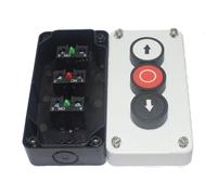 NiuLumea Boîtier de commutation à bouton-poussoir étanche, systèmes de contrôle industriels, boîtier ABS classé IP40, options 1-4 trous, 440 V+, -20 à 55, connexion filetée