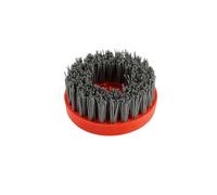 NiuLumea Brosse métallique en carbure de silicium pour meuleuse de 10,2 cm, roue abrasive en nylon pour enlever la rouille sur bois, disque de polissage en granit rouge