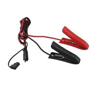NiuLumea Câble de charge automobile SAE vers clip 14 AWG 1 m pour extension de chargeur, câble de charge automobile en cuivre 12-24 V 10 A, noir + pour rouge
