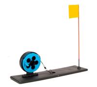 NiuLumea Canne à pêche portable avec indicateur de drapeau pour pêcheurs sur glace, design pliable, matériau ABS, bleu