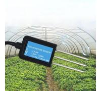 NiuLumea Capteur d'humidité et de température du sol de type aiguille, détecteur de conductivité électrique, résine époxy IP68, pour modbus-RTU soutien des tests agricoles (E)