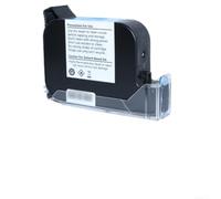 NiuLumea Cartouche d'encre à séchage rapide de 42 ml de rechange pour imprimante à jet portable, pointe de 12,7 mm, noir, grande capacité pour bouteille en verre et tissu (B)