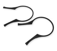 NiuLumea Clé à filtre d'objectif d'appareil photo CPL et filtres UV, construction ABS avec poignée dentelée, lot de 2 clés noires pour filtres d'objectif coincés ou serrés