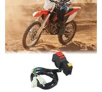 NiuLumea Commutateur de guidon pour moto électrique Start Stop On Off Button Kill, noir, 28", 4 broches, 78"