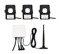 NiuLumea Compteur d'énergie intelligent pour application Tuya Smart Life, moniteur de courant 80 A avec pince, simple/3 pour utilisation de l'électricité en phase kWh, tension en temps réel/facteur de