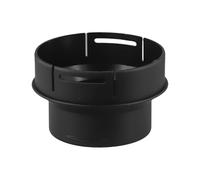 NiuLumea Connecteur de conduit de chauffage diesel de voiture de 90 mm à 75 mm pour sortie d'aération Eberspacher, en plastique noir pour adaptateur plat