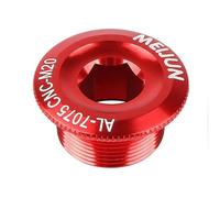 NiuLumea Couvercle de boulon de fixation pour vilebrequin M20 XTXTRSLX, FSA FC-4500FC-5600, 20 mm en alliage d'aluminium pour bouchon à vis CNC pour clé de 10 mm, pour noir