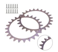 NiuLumea Crampons en acier inoxydable pour tondeuse robot Worx pour Landroid S/pour modèles M, roues 205 mm, M500 M700 M1000 S300 S450i S500i M800i M900 M1200i