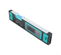 NiuLumea Détecteur d'angle numérique de 20 cm, règle de niveau magnétique avec écran LCD, remise à zéro, coque de protection scellée, bricolage et utilisation industrielle