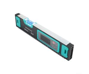 NiuLumea Détecteur d'angle numérique de 20 cm, règle de niveau magnétique avec écran LCD, remise à zéro, coque de protection scellée, bricolage et utilisation industrielle