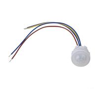 NiuLumea Détecteur de mouvement PIR encastrable à 360 degrés, détecteur d'occupation automatique, couloir, salle de bain, garage, sous-sol, 85-265 V, charge 40 W, blanc