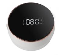 NiuLumea Distributeur automatique de savon en mousse de 300 ml, support mural, sans contact avec affichage de la température, paramètres réglables, salle de bain, cuisine, bureau, blanc (mousse