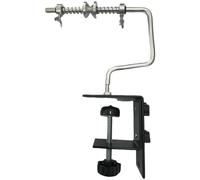 NiuLumea Enrouleur de ligne de pêche en métal avec attraction magnétique, tension réglable et angle rotatif pince ou base ventouse, surfaces lisses