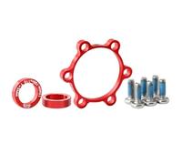 NiuLumea Ensemble d'adaptateurs en alliage d'aluminium pour moyeu de vélo pour conversion Boost - Avant 15 x 100 mm à 110 mm, arrière 12 x 142 mm à 148 mm - Noir, comprend boulons et rondelles