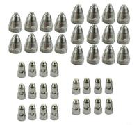 NiuLumea Ensemble de consommables plasma P80 pour lampe de poche, 10 électrodes et 10 buses 60 A, 80 A, 100 A, coupe, compatible avec P80 pour CNC pour torche et CUT-70 CUT-80 CUT-100 (1,1 mm)