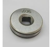 NiuLumea Ensemble de rouleaux d'entraînement 0,8-0,9 pour rainure moletée mm pour kit de soudeur MIG électrique Chicago, diamètre extérieur 25 mm, largeur 7,45 mm