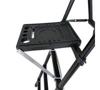 NiuLumea Établi trapézoïdal robuste en fer 34 cm 27 cm pliable multifonction pour la maison, le jardin et le camping