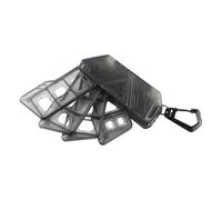 NiuLumea Étui pour cartes de jeu portable pour Nintendo Switch, peut contenir 12 cartes, transparent et noir, support rotatif, matériau ABS, 11,5 x 2,5 x 4,5 cm