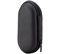 NiuLumea EVA Étui pour écouteurs sans fil et câbles, forme ovale, sac de rangement antichoc avec matériau composite EVA léger, 11 x 6 x 4 cm, noir