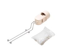 NiuLumea Filtre d'évier de cuisine avec sac en maille fine pour déchets et ordures, 27 x 6,9 x 5,3 cm, matériau ABS, design carré peu encombrant, compatible avec évier de cuisine, blanc