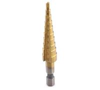 NiuLumea Foret étagé HSS 3-12 mm pour bois, métal, plastique et laiton plaqué or, usiné, 10 étapes