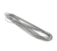 NiuLumea Gaine de protection en acier inoxydable - Système de lubrification flexible - Finition argentée - 8 mm x 2 m