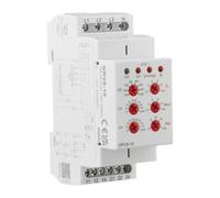 NiuLumea GRV8-10/M265 Relais de surveillance de la tension de phase 3 phases avec sur/sous-tension pour protection, 101C318V AC pour gamme, montage sur rail DIN, 2 sorties SPDT