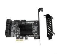 NiuLumea Haute performance 8 ports pour SATA 3.0 pour carte d'extension PCIe, adaptateur 6 Gbps prenant en charge les disques 10 To et le mode AHCI