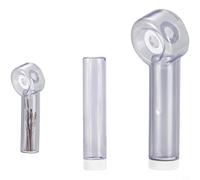 NiuLumea Housse anti-poussière transparente 2 en 1 et boîte de rangement avec éponge antidérapante, poignée ergonomique et joint d'étanchéité pour nettoyer les zones de travail, organisateur portable