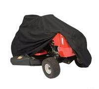 NiuLumea Housse imperméable pour tondeuse à gazon 210D Oxford coupe-vent UV pour protection RideOn Garden Tracteur Shield avec ourlet élastique et sac de rangement Noir