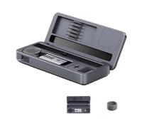 NiuLumea HS-02 Kit de fer à souder avec boîte de rangement mobile pour établi 100 W pour chauffage rapide, alimentation PDQCDC, écran couleur de 2,4 cm, pour boîtier en alliage d'aluminium CNC