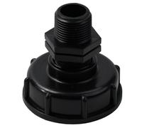 NiuLumea IBC Adaptateur de conteneur S60x6 avec filetage extérieur de 2,5 cm, 20/25/32 mm pour couvercle en plastique pour réservoir d'eau et pluie, IBC