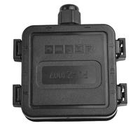 NiuLumea IP67 Panneau solaire PV Boîte de jonction 30 W à trou unique photovoltaïque extérieur étanche Connexion électrique environnements difficiles Noir