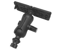 NiuLumea Kayak Fish Finder Support de navigation et accessoires de pêche, 15,8 x 6,5 x 15,5 cm, noir, nylon + silicone avec base hexagonale, lisse et complet pour une amplitude de mouvement