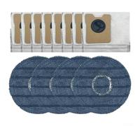 NiuLumea Kit d'accessoires pour aspirateur robot Eufy Omni C20, 4 serpillères en microfibre et 8 sacs à poussière étanches pour les maisons hygiéniques avec animaux domestiques et enfants