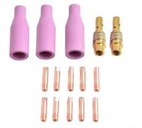 NiuLumea Kit d'accessoires pour torche MIG 15AK MB15, embouts en cuivre de 06 mm, douilles et porte-embouts