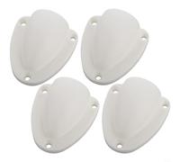 NiuLumea Kit de 4 housses de protection en nylon de qualité marine pour grille d'aération de kayak, câbles anti-éclaboussures avec vis, tuyaux d'étanchéité et fils, petites et grandes tailles (L-blanc