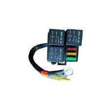 NiuLumea Kit de boîte de relais de fusibles pré-câblés 24 V ATC et ATO, organisateur de circuit à 3 positions, automobile et pour applications marines, noir